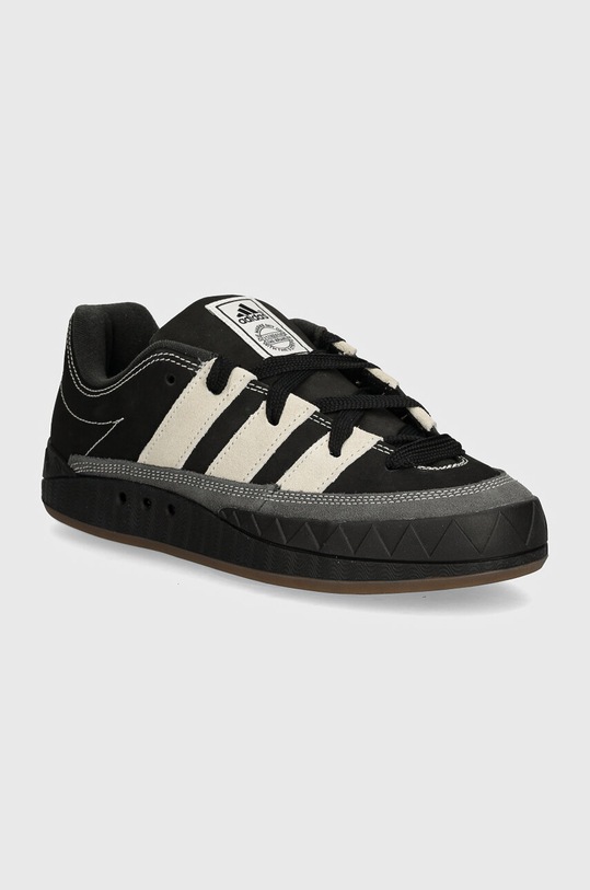 Шкіряні кросівки adidas Originals Adimatic замша чорний ID3938