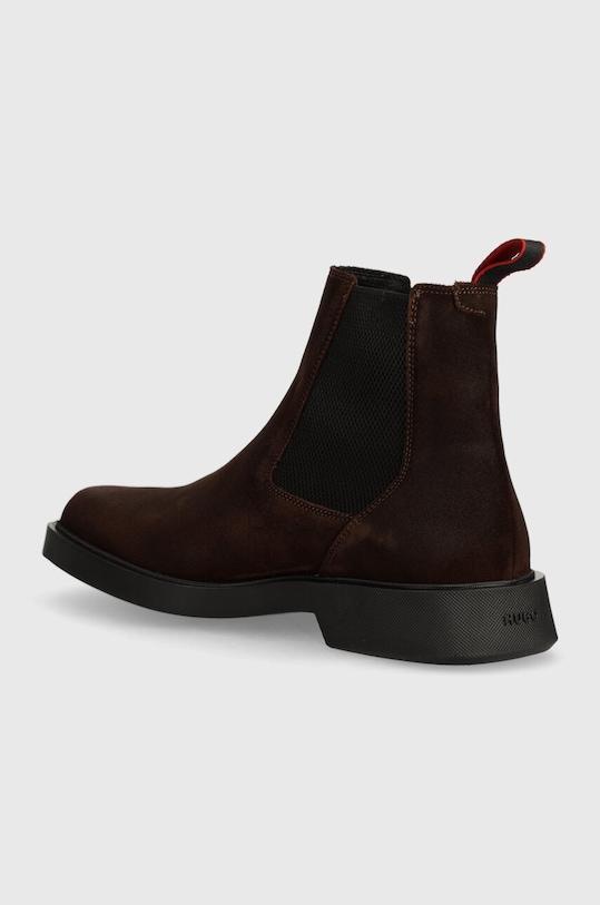 Obuwie HUGO sztyblety zamszowe Iker 50522951.201 brązowy