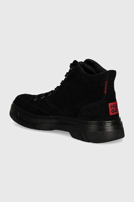 Încălțăminte HUGO pantofi de piele intoarsa Urian 50522959.001 negru