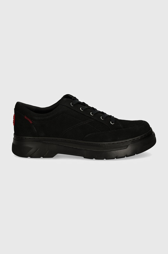 Nubukové polobotky HUGO Urian 50522961.001 černá AW24