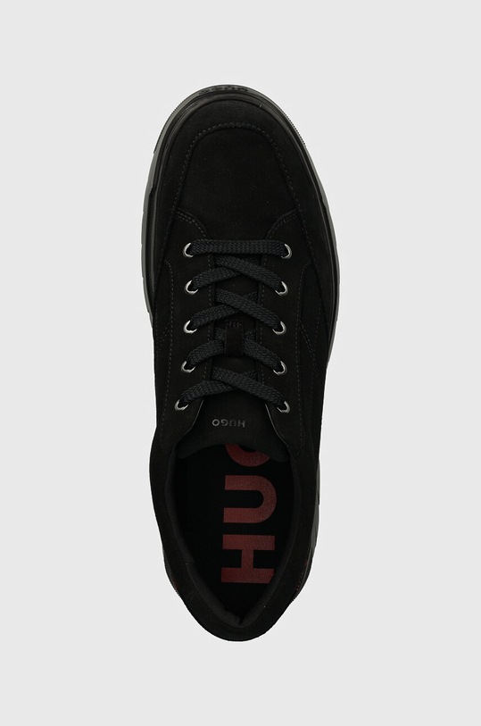 Nubukové polobotky HUGO Urian černá 50522961.001