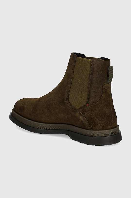 Obuwie HUGO sztyblety zamszowe Chaol 50522967.305 zielony