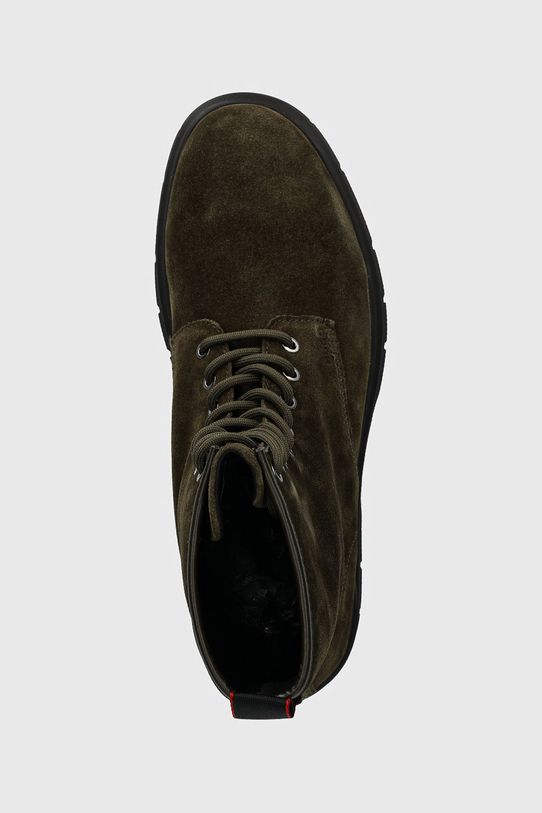 HUGO pantofi de piele intoarsa Ryan verde 50522981.305