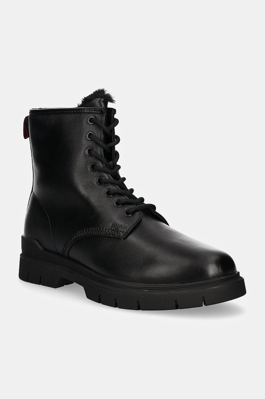 HUGO buty skórzane Ryan skóra licowa czarny 50523883.001