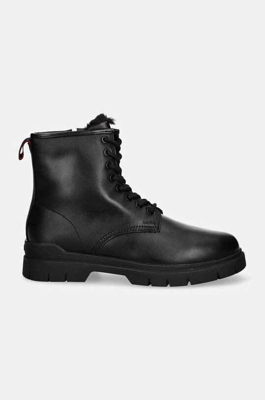 Шкіряні черевики HUGO Ryan 50523883.001 чорний AW24