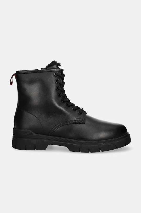 HUGO buty skórzane Ryan 50523883.001 czarny AW24