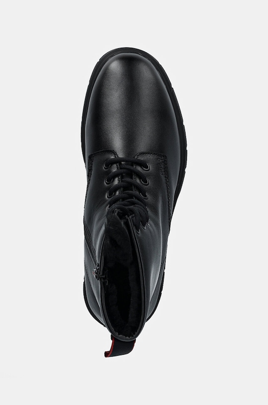 HUGO buty skórzane Ryan czarny 50523883.001
