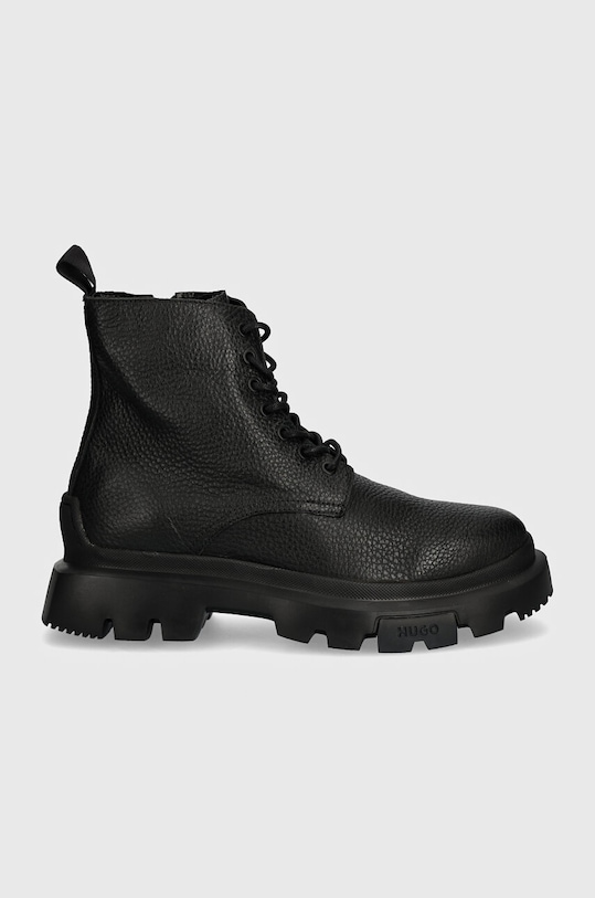 HUGO buty skórzane Fabyan 50523891.001 czarny AW24