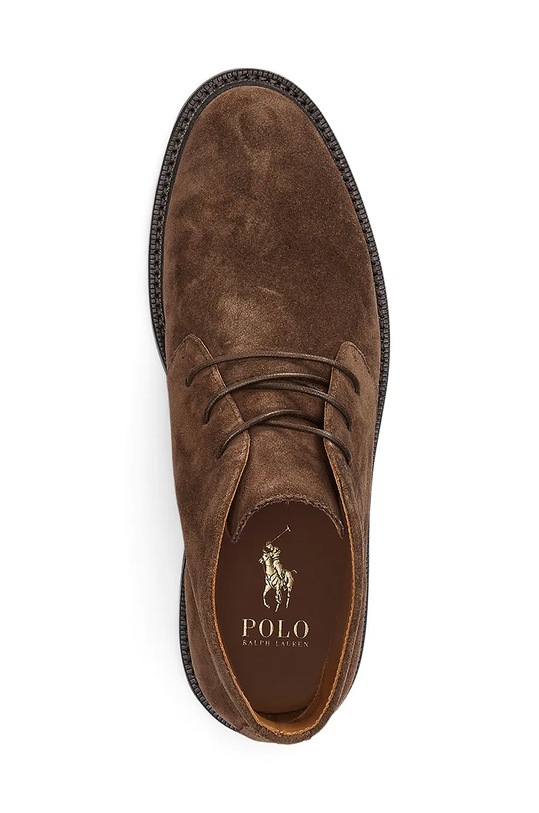 Semišové boty Polo Ralph Lauren Asher Chukka hnědá 803945849002.200