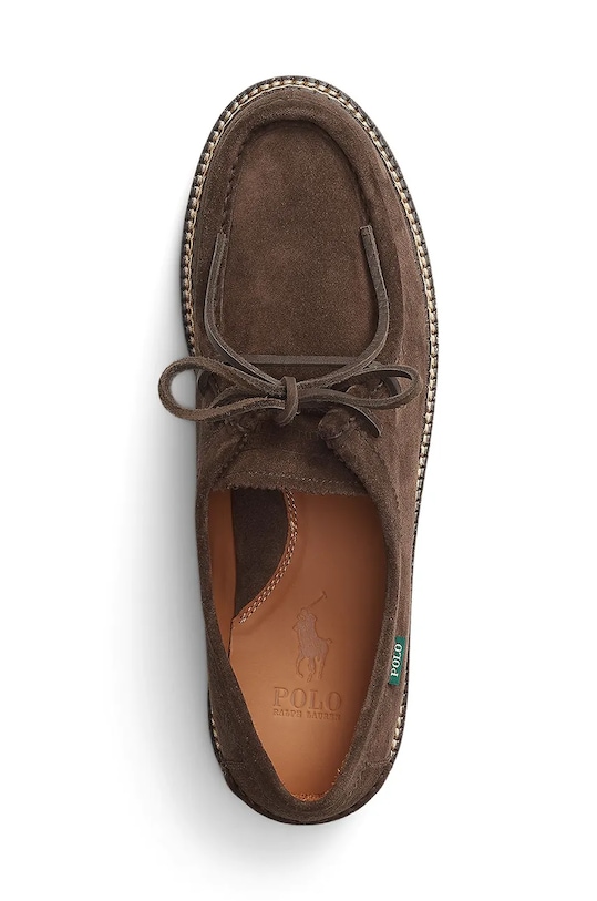 Semišové poltopánky Polo Ralph Lauren Jett Apron hnedá 803958782001.201