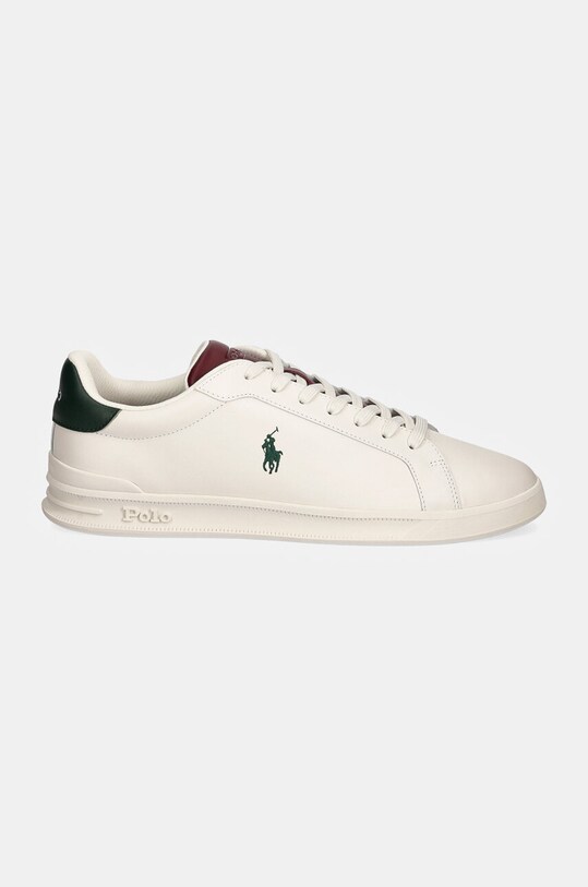 Кожаные кроссовки Polo Ralph Lauren Hrt Ct II 809949791001.999 белый AW24