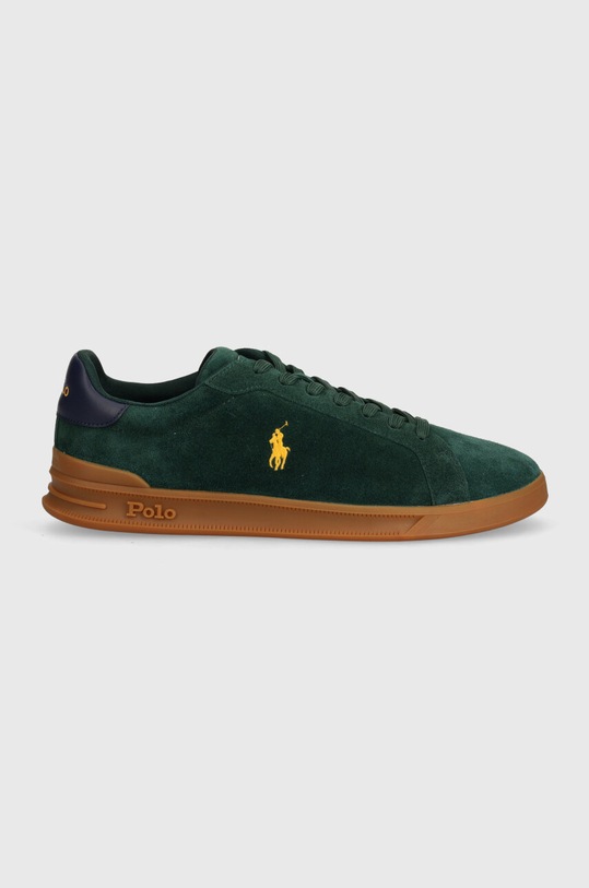 Polo Ralph Lauren sneakers din piele intoarsă Hrt Ct II 809940313002.999 verde NC24