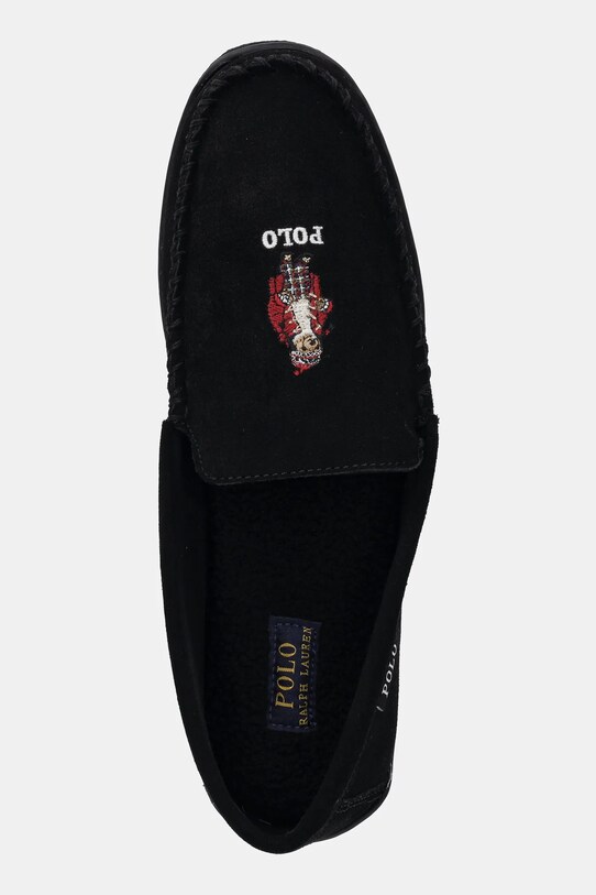 Polo Ralph Lauren kapcie zamszowe Brenan Bear czarny 843955398003.001