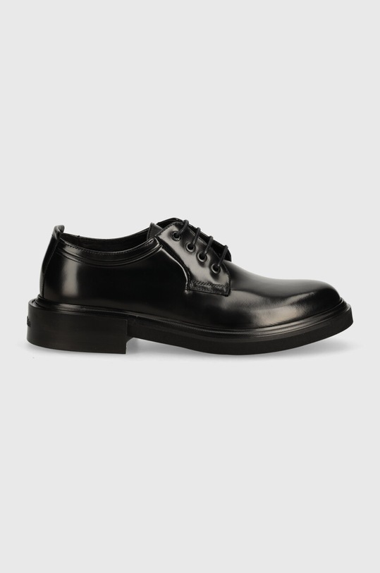 Kožené poltopánky Calvin Klein HM0HM01486 HM0HM01486 čierna AW24
