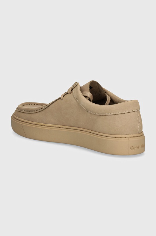 Încălțăminte Calvin Klein mocasini din piele intoarsa HM0HM01532 HM0HM01532 bej
