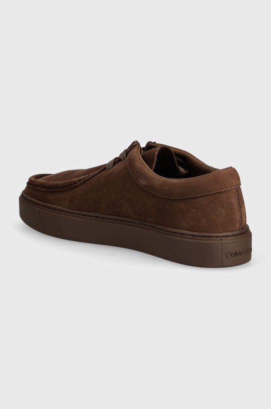 Boty Semišové mokasíny Calvin Klein HM0HM01532 HM0HM01532 hnědá