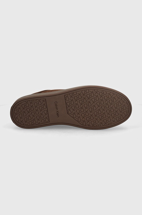 Semišové mokasíny Calvin Klein HM0HM01532 HM0HM01532 hnědá