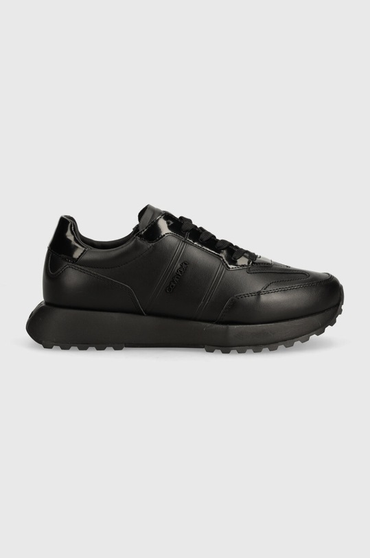 Calvin Klein sneakersy skórzane HM0HM01479 HM0HM01479 czarny AW24
