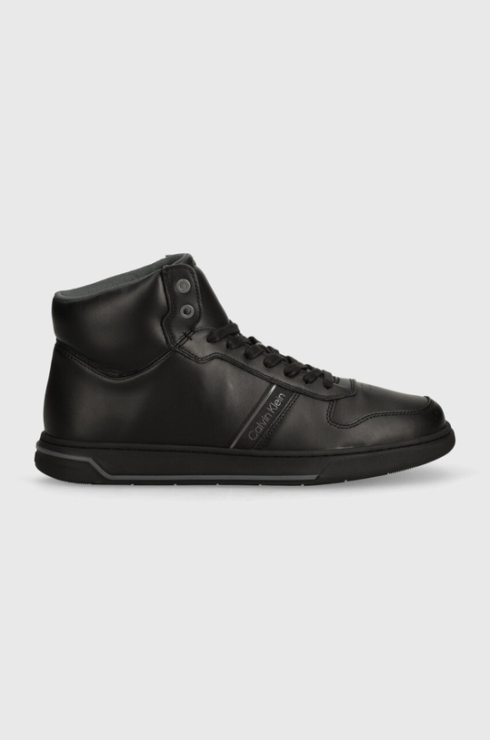 Calvin Klein sneakersy skórzane HM0HM01492 HM0HM01492 czarny AW24