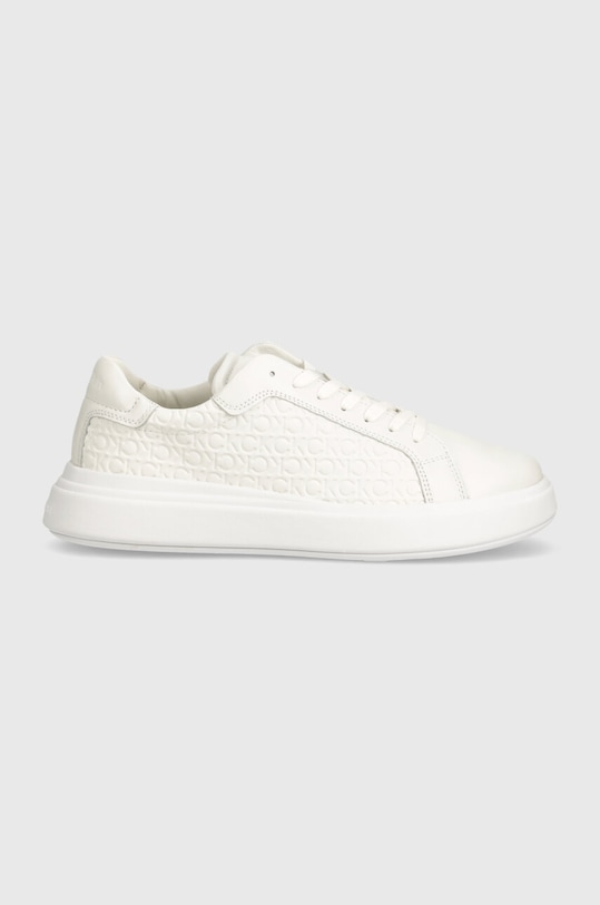Calvin Klein sneakersy skórzane HM0HM01498 HM0HM01498 biały AW24