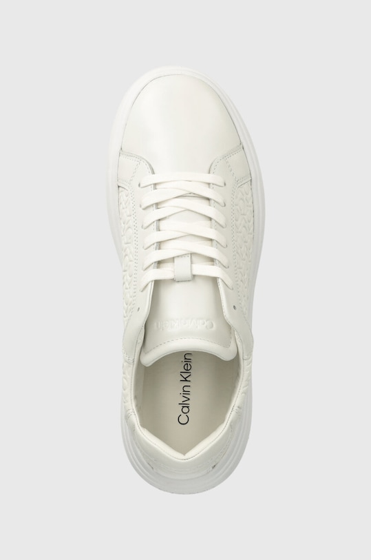 Calvin Klein sneakersy skórzane HM0HM01498 biały HM0HM01498