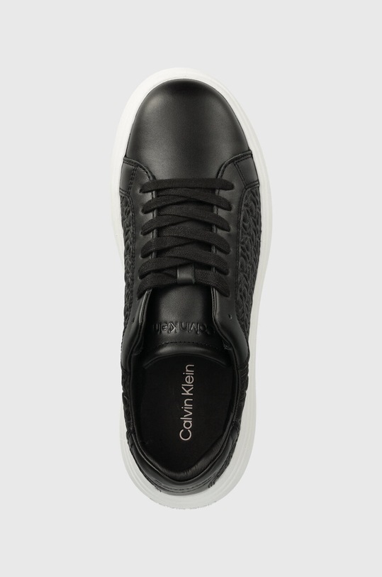 Calvin Klein sneakersy skórzane HM0HM01498 czarny HM0HM01498