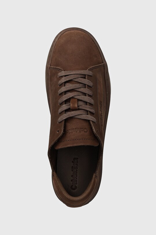 Nubuck sneakers Calvin Klein HM0HM01616 καφέ HM0HM01616