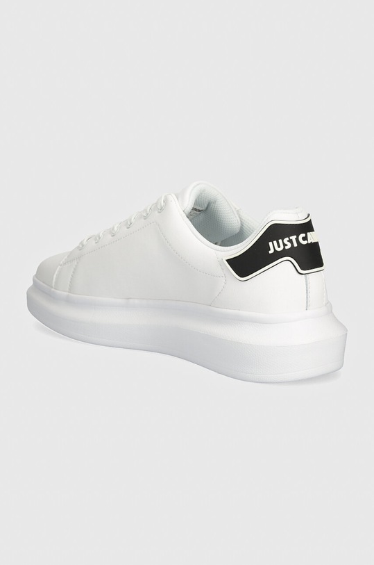 Încălțăminte Just Cavalli sneakers din piele 77QA3SB2ZPA68003 alb