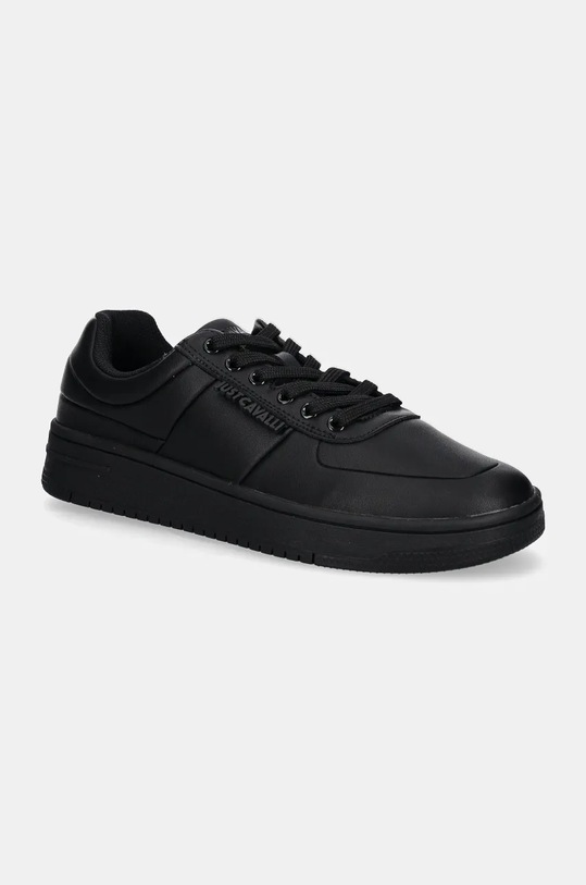 Just Cavalli sneakers din piele mic de statură negru 77QA3SM8ZPA80899
