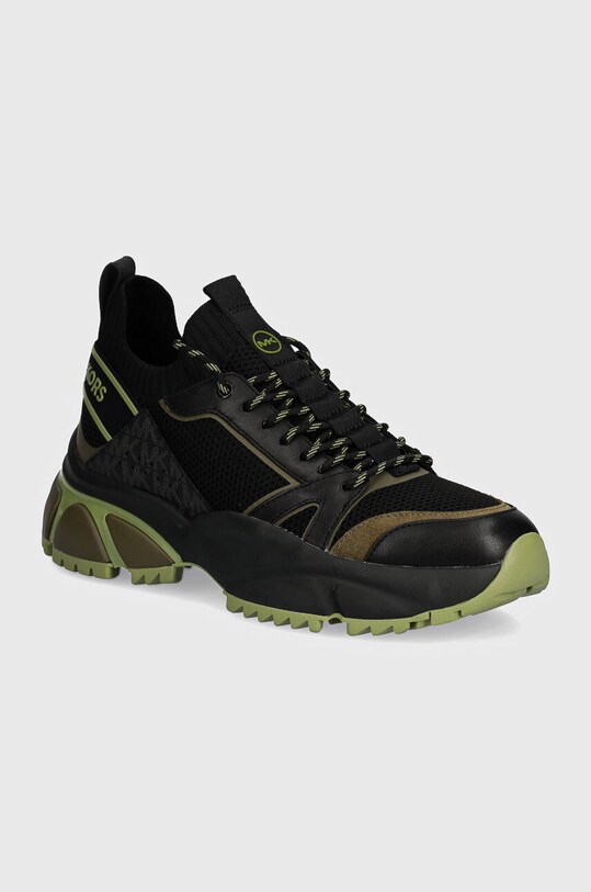 Michael Kors sneakers Lucas piele întoarsă negru 42T4LUFS1D.333