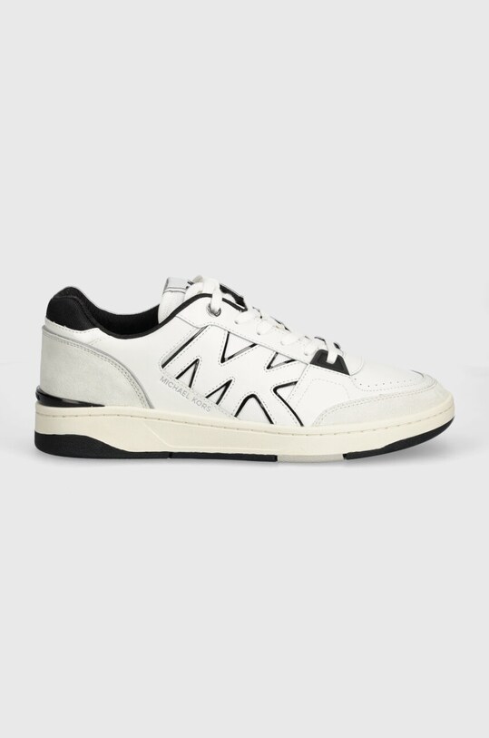 Michael Kors sneakersy skórzane Rebel 42S4RBFS1D.987 biały AW24