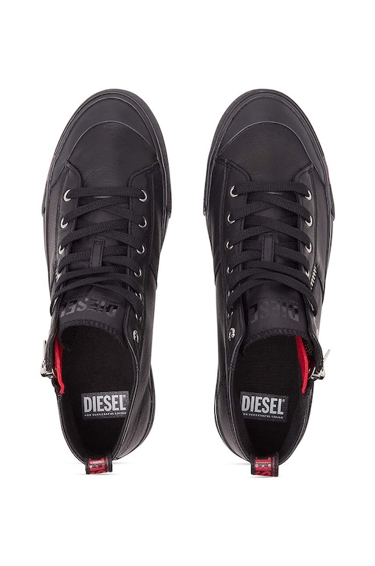 Kožené tenisky Diesel S-Athos Zip černá Y03267.P1732.T8013