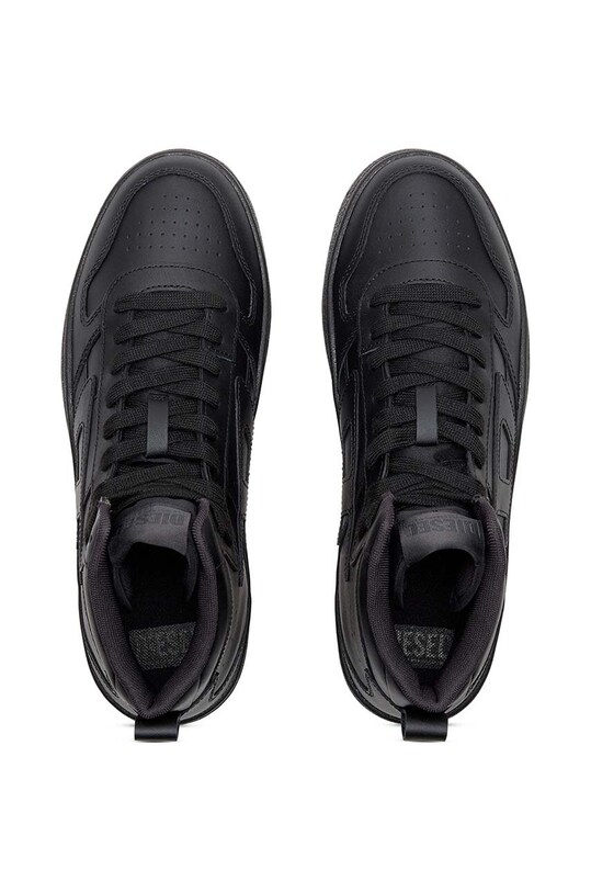 Kožené tenisky Diesel S-Ukiyo V2 Mid černá Y03364.P5576.T8013