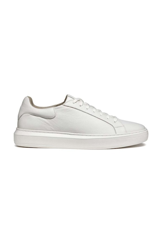 Kožené sneakers boty Geox U DEIVEN přírodní kůže bílá U455WD.00047.C1001