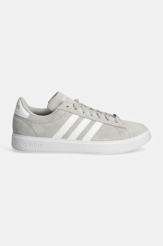 Замшеві кросівки adidas Grand Court ID2970 сірий AW24