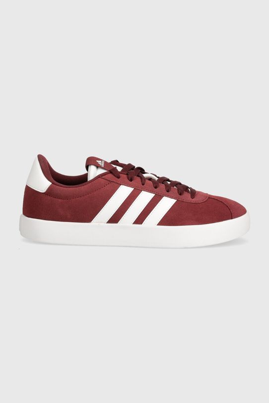 adidas sneakersy zamszowe VL Court 3.0 IF4457 bordowy AW24