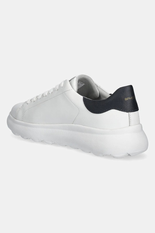 Boty Kožené sneakers boty Geox U SPHERICA EC4.1 U45FUA.00043.C1000 bílá