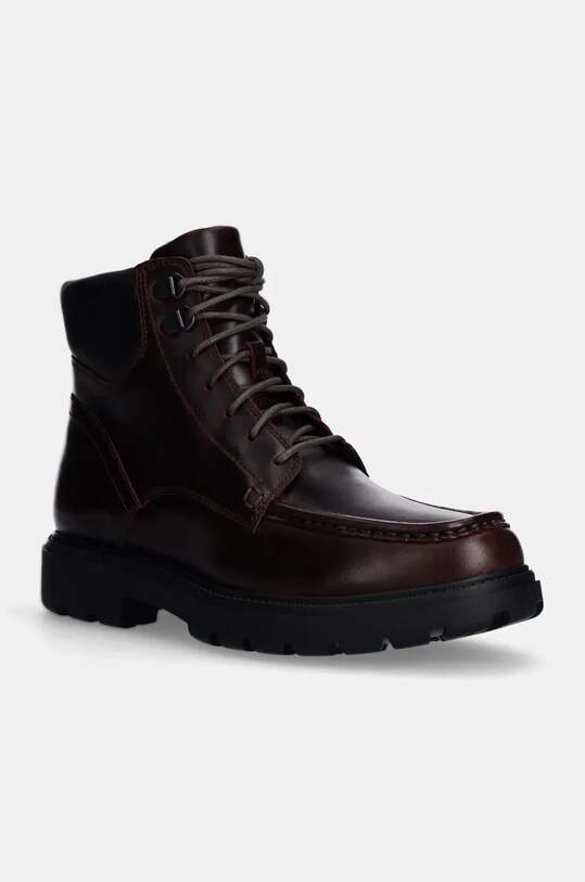 Geox ghete de piele U SPHERICA EC7 casual maro U46FRG.000FF.C7011