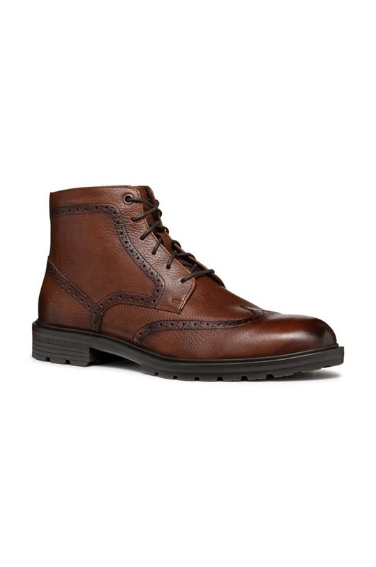 Kožené boty Geox U WALK PLEASURE C U46HAB.00064.C6002 hnědá AW24