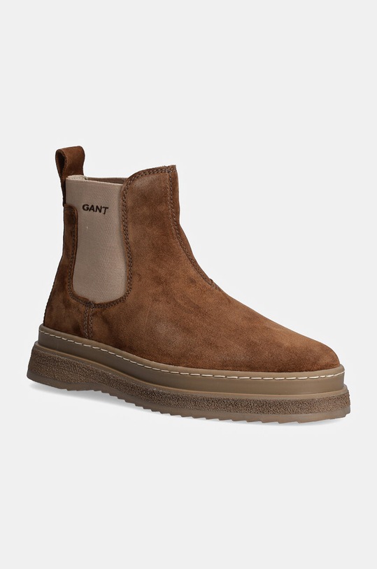 Gant buty wysokie Blistown skóra zamszowa brązowy 29653736.G771