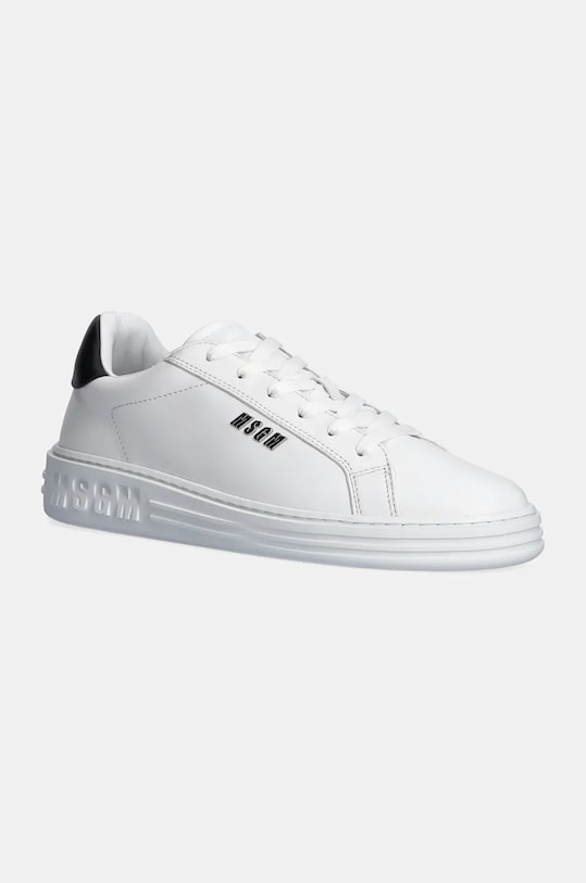 MSGM sneakersy skórzane niska biały 3740MS506.787.01