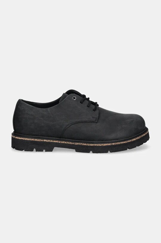 Nubuck μποτάκια Birkenstock Highwood Lace Low 1028173 μαύρο SS25