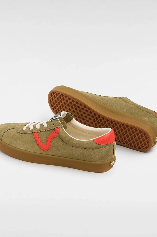 Vans tenisówki zamszowe Sport Low zielony VN000CTDBIS1