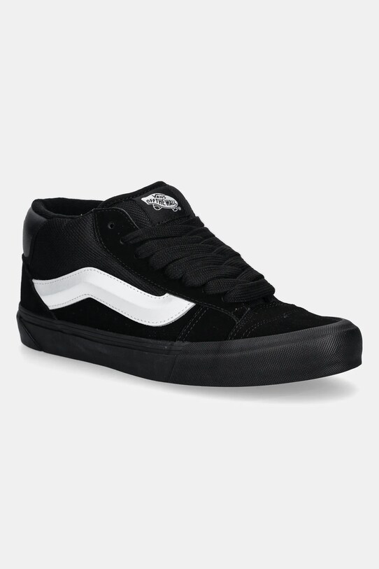 Vans sneakers Knu Mid piele întoarsă negru VN000CQ9B8C1