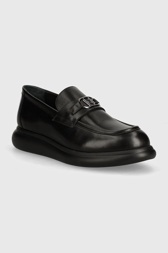 Karl Lagerfeld mocasini de piele GRANBY piele negru KL22314.00X