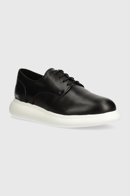 Karl Lagerfeld półbuty skórzane GRANBY skóra licowa czarny KL22330.000