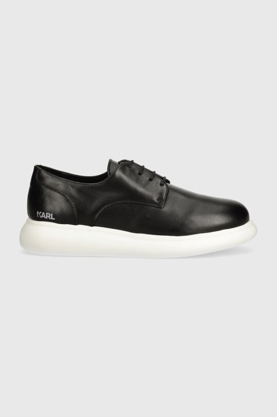 Δερμάτινα κλειστά παπούτσια Karl Lagerfeld GRANBY KL22330.000 μαύρο AW24