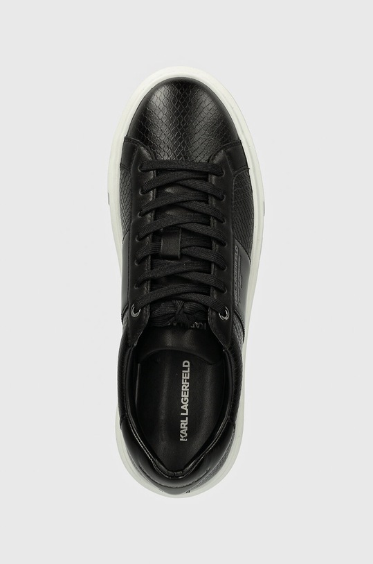 Δερμάτινα αθλητικά παπούτσια Karl Lagerfeld MAXI KUP μαύρο KL52221P.000