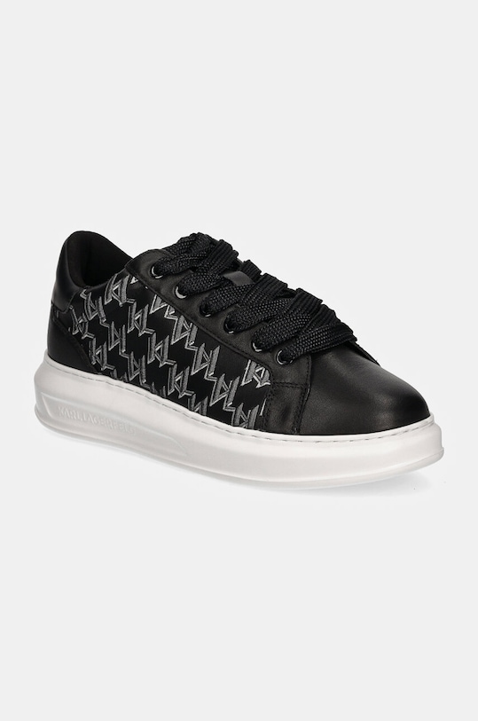 Karl Lagerfeld sneakers din piele KAPRI MENS mic de statură negru KL52511A.000