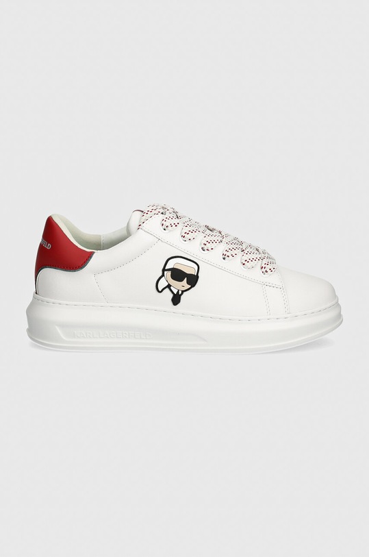 Δερμάτινα αθλητικά παπούτσια Karl Lagerfeld KAPRI MENS KL52528.01D λευκό AW24